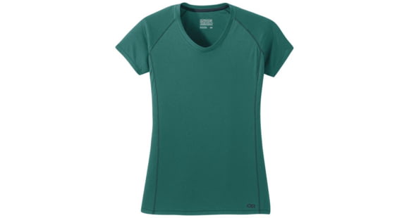 Outdoor Research Echo Short Sleeve Tee - Womens, Blue Spruce, Small, 2692051951006