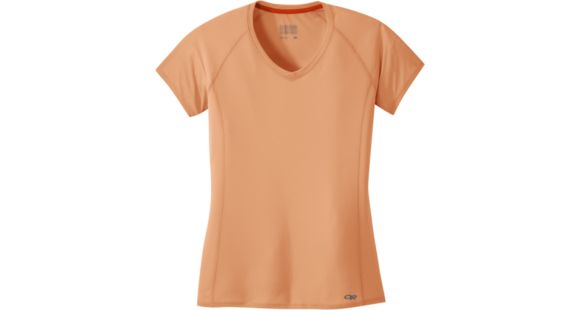 Outdoor Research Echo Short Sleeve Tee - Womens, Cantaloupe, Large, 2692051774008