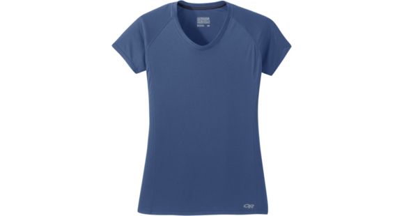 Outdoor Research Echo Short Sleeve Tee - Womens, Chambray, 2XS, 2692051783004