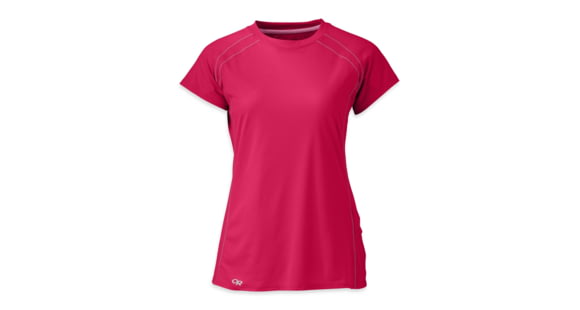 Outdoor Research Echo Short Sleeve Tee - Womens, Desert Sunrise/Paradise, Small, 204258