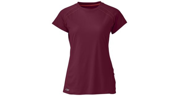 Outdoor Research Echo Short Sleeve Tee - Women's, Garnet, Small, 2437091295006