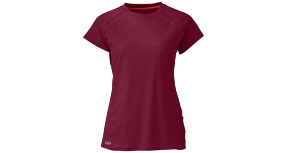 Outdoor Research Echo Short Sleeve Tee - Women's, Garnet, XS, 2437091295005
