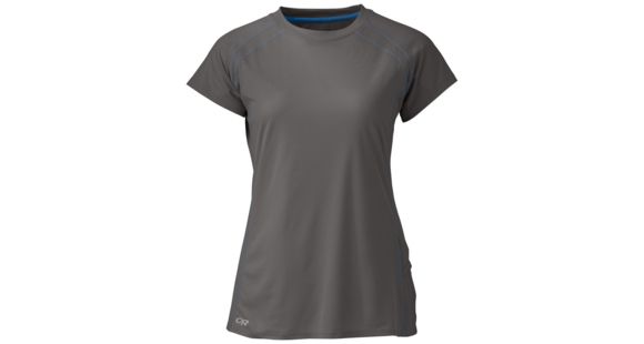 Outdoor Research Echo Short Sleeve Tee - Women's, Pewter, L, 2437090008008