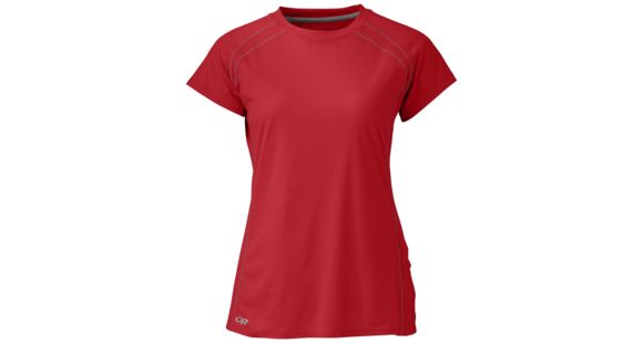 Outdoor Research Echo Short Sleeve Tee - Women's, Tomato, XL, 2437091292009