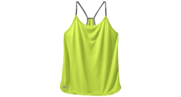 Outdoor Research Echo Singlet, Women's, Lemongrass/Pewter, XS, 250130-lemgr/pt-XS