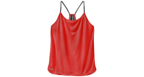 Outdoor Research Echo Singlet, Women's, Samba/Pewter, XXS, 250130-samba/pewter-XXS