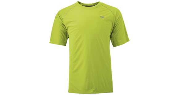 Outdoor Research Echo Tee, Men's, Lemongrass/Pewter, XS, 242836-lemgr/pt-XS