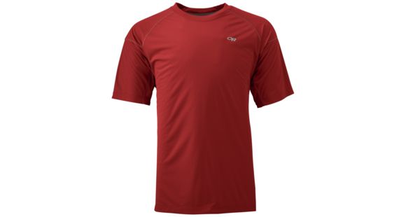 Outdoor Research Echo Tee - Men's, Tomato/Pewter, Medium, 2428361363007