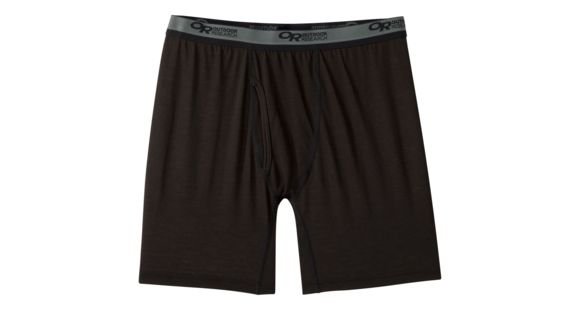 Outdoor Research Enigma Boxer Briefs - Men's, Black/Storm, Extra Large, 2714471344009