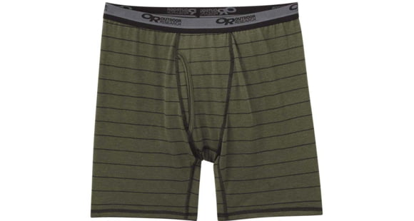 Outdoor Research Enigma Boxer Briefs - Men's, Fatigue/Black Storm, Extra Large, 2714471923009