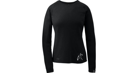 Outdoor Research Essence L/S Crew Tee - Women's-Black-X-Small