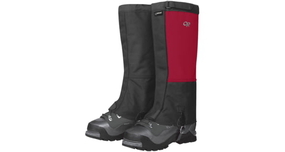 Outdoor Research Expedition Crocodile Gaiters - Men's, Chili/Black, Extra Large, 243114-0413009