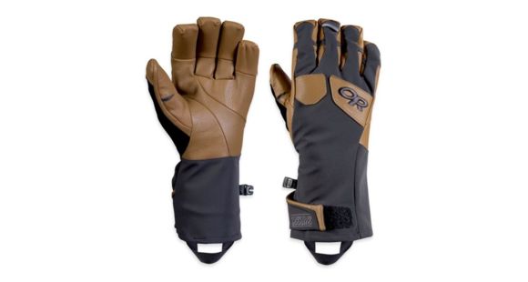 Outdoor Research Extravert Gloves - Men's-Charcoal/Natural-Small, 2433120794006