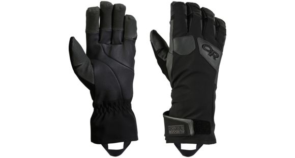 Outdoor Research Extravert Gloves - Men's-Black/Charcoal-Large, 2433120189008