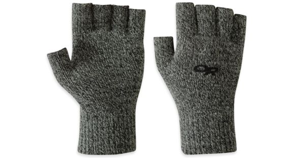 Outdoor Research Fairbanks Fingerless Gloves - Unisex-Charcoal-S/M