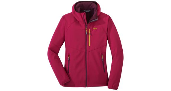 Outdoor Research Ferrosi Grid Hooded Jacket - Women's, Beet, Small, 2714351585006