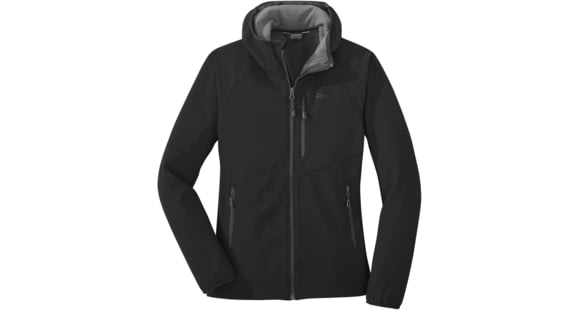 Outdoor Research Ferrosi Grid Hooded Jacket - Women's, Black, Large, 2714350001008