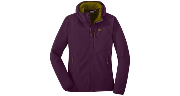 Outdoor Research Ferrosi Grid Hooded Jacket - Women's, Blackberry, Medium, 2714350325007