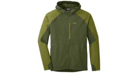 Outdoor Research Ferrosi Hooded Jacket, Men's, Kale/Hops, XL, 250094-kale/hops-XL