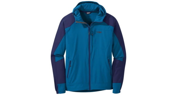 Outdoor Research Ferrosi Hooded Jacket - Men's, Cascade/Twilight, Medium, 2691711886007