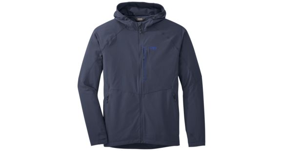 Outdoor Research Ferrosi Hooded Jacket - Men's, Naval Blue, Small, 2500941289006