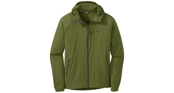 Outdoor Research Ferrosi Hooded Jacket - Men's, Seaweed, Small, 2691711431006