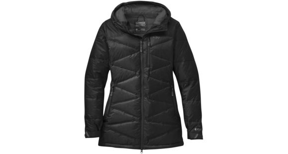 Outdoor Research Floodlight Down Parka - Women's-Black/Charcoal-Small