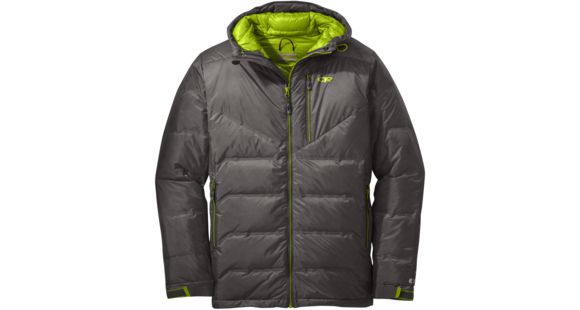 Outdoor Research Floodlight Jacket - Men's-Pewter/Lemongrass-Small