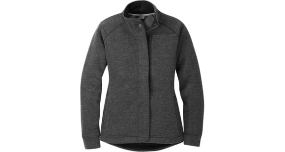 Outdoor Research Flurry Full Zip Jacket - Women's, Charcoal, Small, 2776130890006