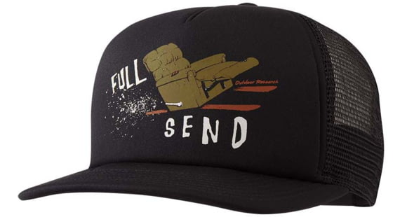 Outdoor Research Full Send Trucker Cap, Black, One Size, 2776530001222