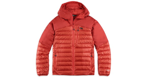 Outdoor Research Helium Down Hoodie - Men's, Cranberry, Extra Large, 2775720420-XL