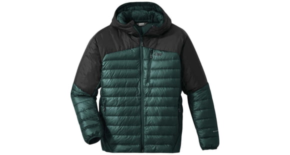 Outdoor Research Helium Down Hoodie - Men's, Fir/Black, 2XL, 2775721921010