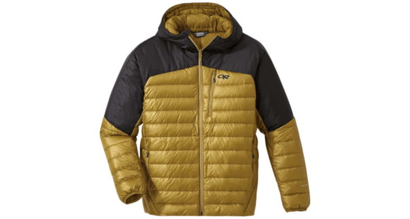 Outdoor Research Helium Down Hoodie - Men's, Lichen/Black, Medium, 2775720668007