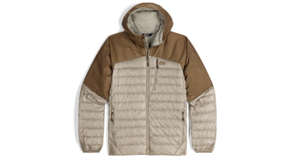 Outdoor Research Helium Down Hoodie - Mens, Pro Khaki/Coyote, Medium, 2775722545007