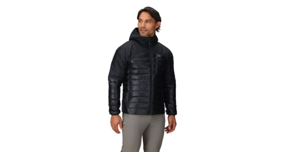 Outdoor Research Helium Down Hoodie - Men's, Solid Black, Medium, 2775721677007