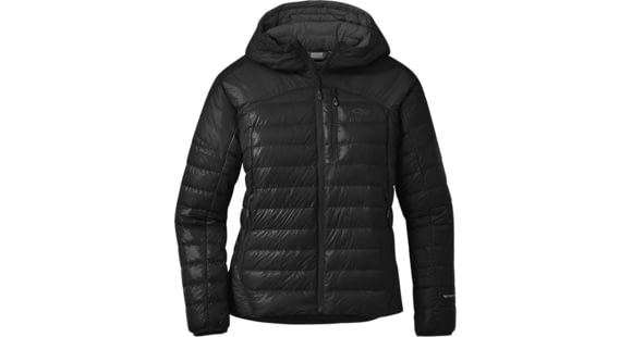 Outdoor Research Helium Down Hoodie - Women's, Solid Black, Small, 2775911677006