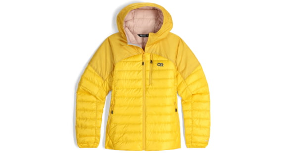 Outdoor Research Helium Down Hoodie - Women's, Saffron, Extra Large, 2775911187009