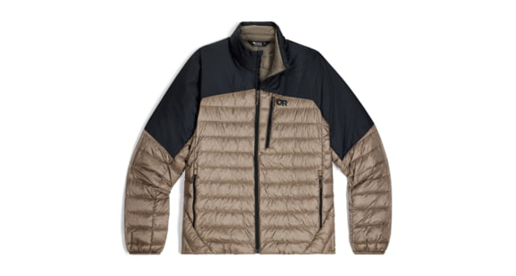 Outdoor Research Helium Down Jacket - Men's, Sable/Black, Large, 3220952957008