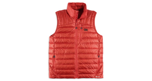 Outdoor Research Helium Down Vest - Men's, Cranberry, Large, 2775740420-L