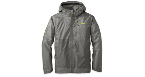 Outdoor Research Helium HD Jacket - Men's-Pewter/Lemongrass-Large, 267087