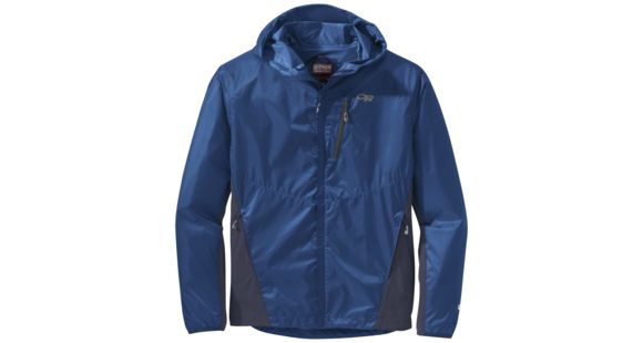 Outdoor Research Helium Hybrid Hooded Jacket - Men's, Cobalt/Naval Blue, Large, 2500891342008