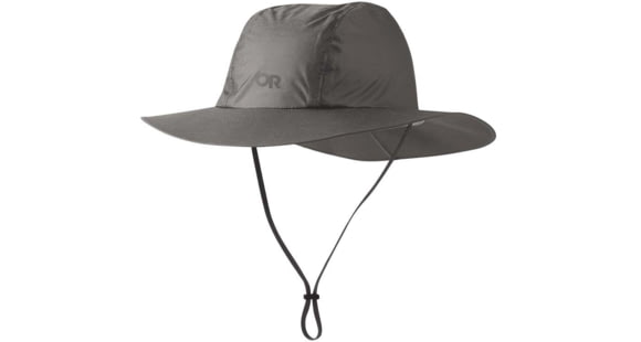 Outdoor Research Helium Rain Full Brim Hat, Pewter, Small/Medium, 2799270008015