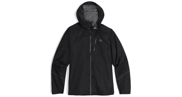 Outdoor Research Helium Rain Jacket - Men's, Black, L, 3224020001008