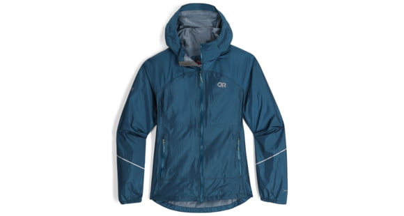 Outdoor Research Helium Rain Jacket - Women's, Harbor, Medium, 3224052447007