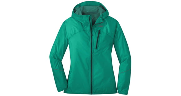 Outdoor Research Helium Rain Jacket - Women's, Jade, Small, 2753880715006