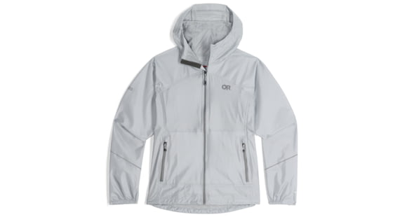 Outdoor Research Helium Rain Ultralight Jacket - Women's, Titanium, Extra Small, 3002361077005