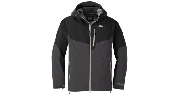 Outdoor Research Hemispheres Jacket - Men's, Storm/Black, Small, 2680731345006