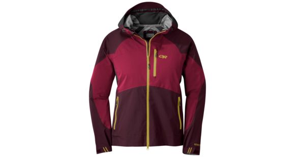 Outdoor Research Hemispheres GORE-TEX Jacket - Women's, Extra Large, Cacao/Beet, 2680921592009