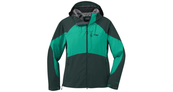Outdoor Research Hemispheres GORE-TEX Jacket - Women's, Large, Fir/Jade, 2680921894008