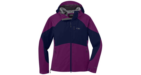 Outdoor Research Hemispheres GORE-TEX Jacket - Women's, Medium, Magenta/Twilight, 2680921900007